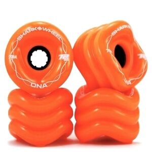 NEW SHARK WHEEL 72MM, 78A DNA Longboard Skateboard Wheels, Sealed Orange Color
